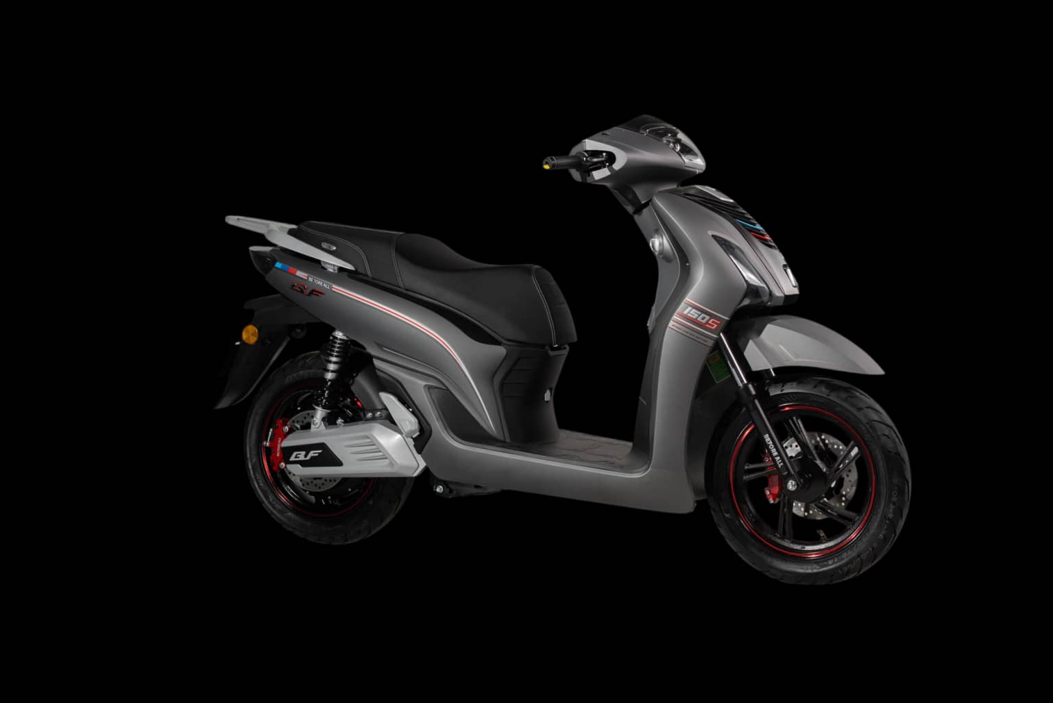 Before All BF150S màu xám mờ chụp studio trên nền đen